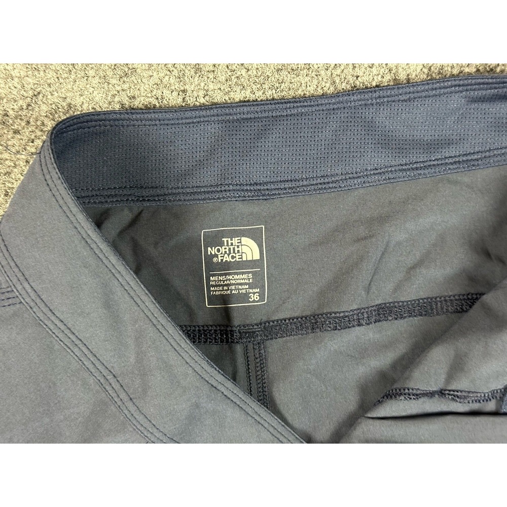 Men's The North Face Kilowatt Performance Shorts Size 36 Chino Pockets Blue Logo - Picture 6 of 11